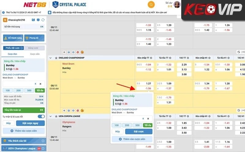 Công thức tính tỷ lệ cược Indonesia cho kèo dương và kèo âm cũng khá đơn giản